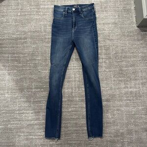 New Abercrombie & Fitch Simone High Rise Jegging dark Ankle Jeans Sz 24 00